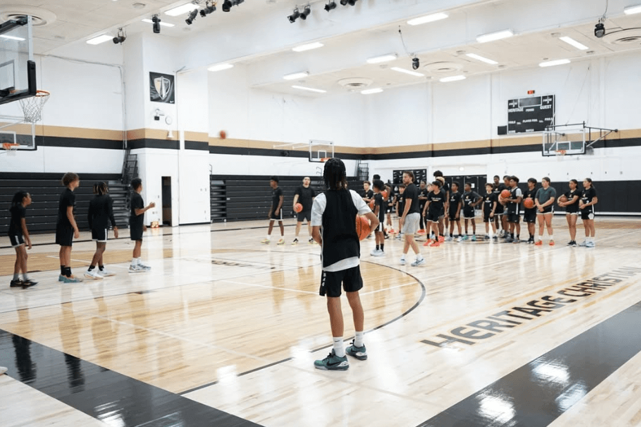 A Core Prep Academy session in the gym.